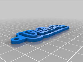 customized key chain personal namevictoria 3d print model - Mito3D