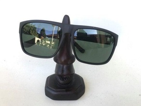 nez lunettes titulaire soutien soleil table 3d print model - Mito3D