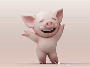 lihkg pig 3d print model - Mito3D