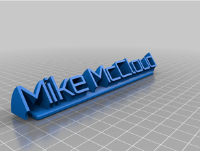 mike mccloud customized 3d print model - Mito3D