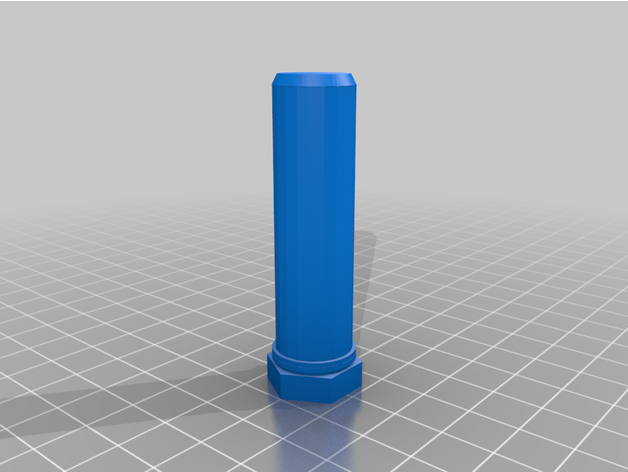 Aperto 3d Fontana penna esadecimale Noce cap 3D print model - Mito3D