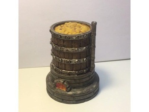 13 ft brewing vat 28mm gaming tables brewery dnd miniature pathfinder scatter terrain tavern 3d print model - Mito3D