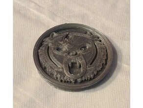 bear coin token 3d print model - Mito3D