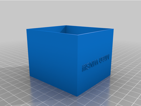 customized parametric deck box optional text 3d print model - Mito3D