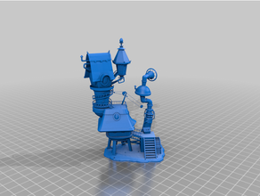 Steampunk casa Império terreno 3d print model - Mito3D