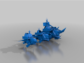 beastmen ships - aos wtw unedited chaos 3d print model - Mito3D
