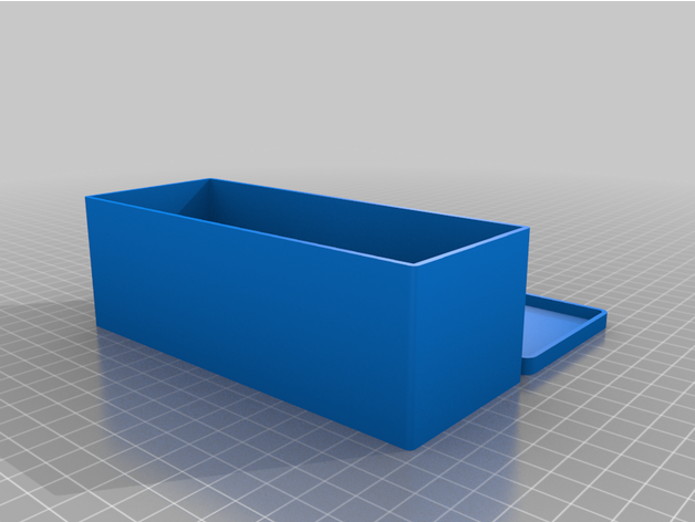 personalizado sencillo completamente caja 3D print model - Mito3D