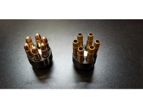 2 piece revolver speedloader - 38 special airsoft hardware glue 357 bb gun magnum reloader 3d print model - Mito3D