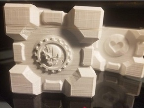 companicus cube - coin bank remix adeptus mechanicus holder companion geeky warhammer 40k 3d print model - Mito3D