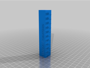 customized temperature calibration totestwer 3d print model - Mito3D