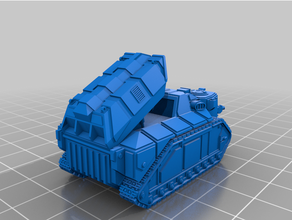 tiny bigger tank artillery 3d print model - Mito3D