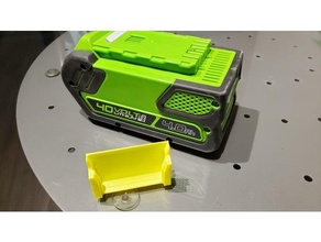 greenworks 40v battery terminal cap 3d print model - Mito3D