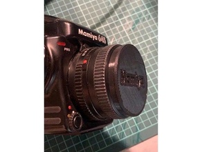 mamiya 645 lente cubierta carcasa funda gorra 3d print model - Mito3D