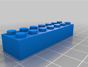 Lego 7 2 96 blok yükseklik özelleştirilmiş 3d print model - Mito3D