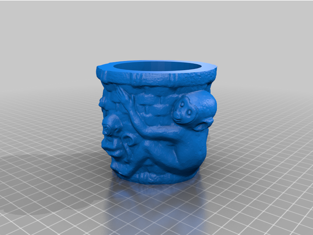 monkey jewel 3D print model - Mito3D