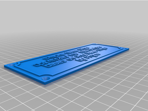 customiazed simple sign customized 3d print model - Mito3D