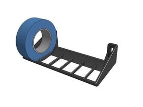 ikea skadis tape rolls holder roll 3d print model - Mito3D