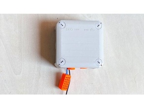 patch addressing high temperature issue + airflow sensor particulates case luftdateninfo airrohr nodemcu v3 dht22 junction box luftdaten obo t60 particulate smog 3d print model - Mito3D