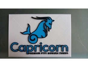 Capricorne logo 3d print model - Mito3D