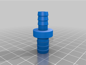 customized hose connector - customizerschlauchadapter 8 10mm 3d print model - Mito3D