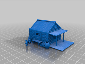 small house building 3d print model - Mito3D