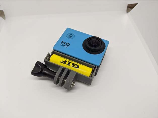 sj4000 azione Camera 14500 batteria adattatore 3D print model - Mito3D