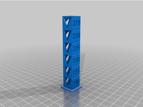 customized filament prinpetg temp towerter upgrade calibration kit 3d print model - Mito3D