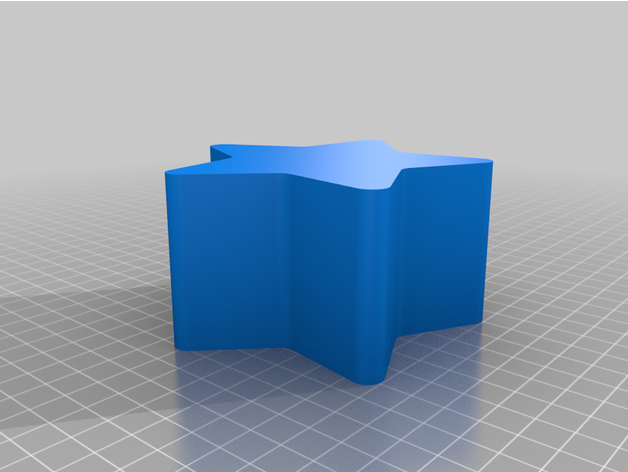 boite toile rangement étoile 3D print model - Mito3D