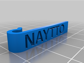 cable tag naytto customized 3d print model - Mito3D