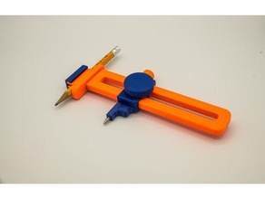 beam compass circle marker tool 3d print model - Mito3D