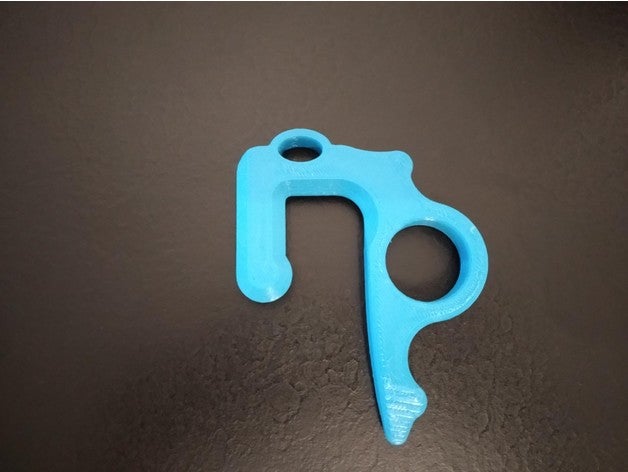 toucher portes clavier covid19 notouchchallenge porte tpe 3D print model - Mito3D