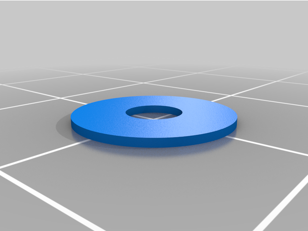 personalizado circular washerarandela 3D print model - Mito3D