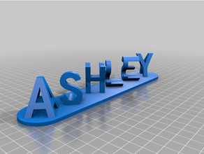 ash aly namemy customized dual letter blocks illusion customizer 3d print model - Mito3D
