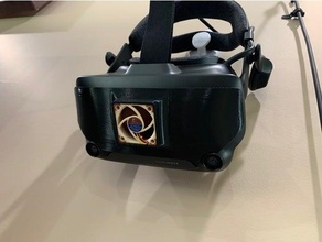 kapak vizör hayran egzoz kanal vr kulaklık 3d print model - Mito3D