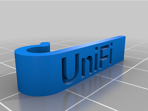 etiqueta cable ethernet unifi 3d print model - Mito3D