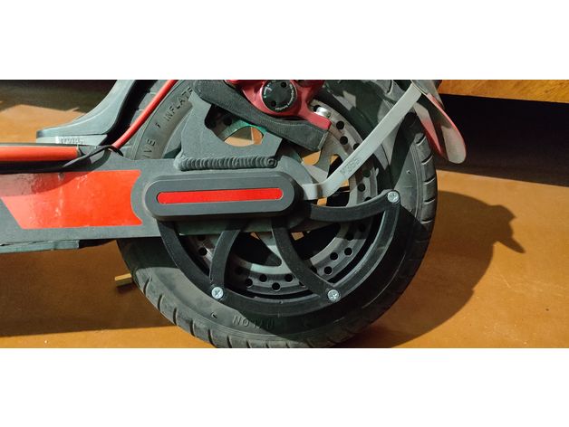 supported xiaomi m365 brake disc cover 140mm pro scooter mijia 3D print model - Mito3D