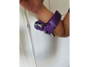 print2help hands free forearm door handle clamp coronavirus covid covid-19 handsfree sars 3d print model - Mito3D