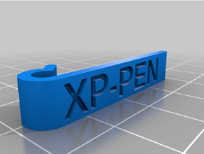cabo etiqueta xp pen USB v2 personalizado 3d print model - Mito3D