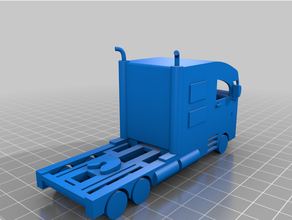 semi camion accurato 3dprintable 3dprinting semitruck 3d print model - Mito3D