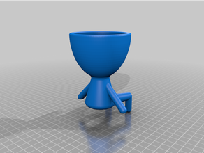 meditation man flowerpot catia flower pot decor 3d print model - Mito3D