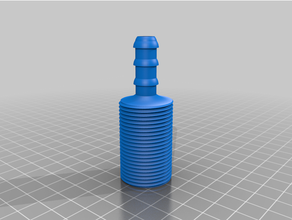 rv 10mm tubo flessibile 3 4 pollice acqua adattatore 3d print model - Mito3D