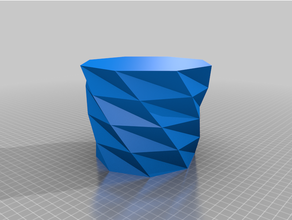 customized twisted polygon vasesandra 3d print model - Mito3D