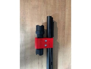 fusil pompe lampe poche titulaire soutien 12gauge mossberg500 Mossberg tournage cible 3d print model - Mito3D