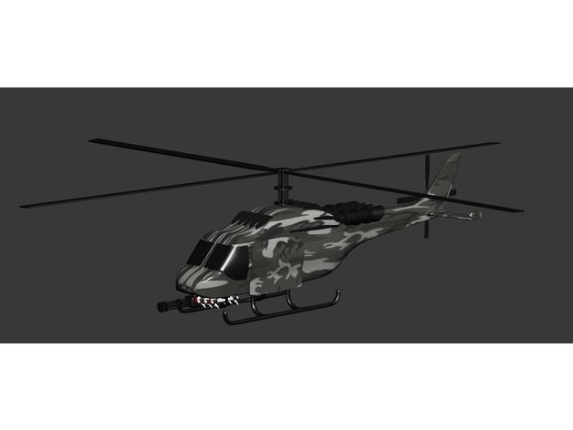 helicopter drone 3D print model - Mito3D