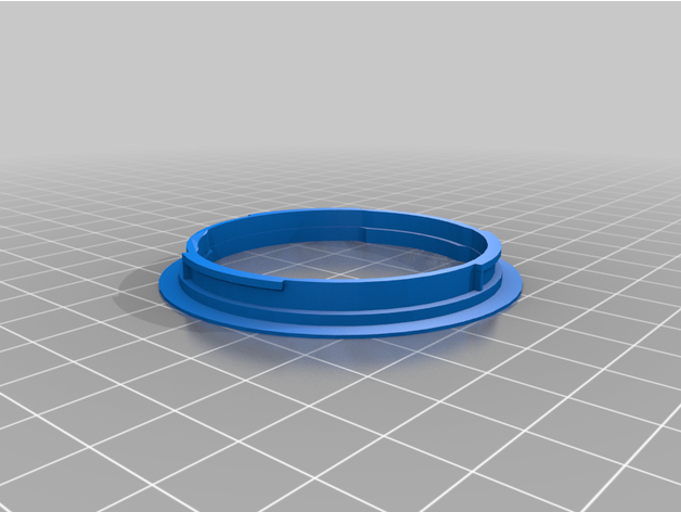 pentax canon eos ef lens adapter 3D print model - Mito3D