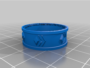 colmeia logotipo anel criptomoeda joalheria 3d print model - Mito3D