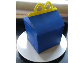 cajita Feliz ish caja contento comida McDonalds 3d print model - Mito3D