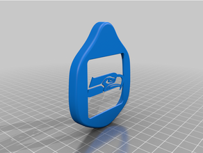 seahawks face plate montana mask 3d print model - Mito3D