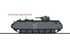 lolmaus super heavy derp Panzer deviantart fiktiv 3d print model - Mito3D