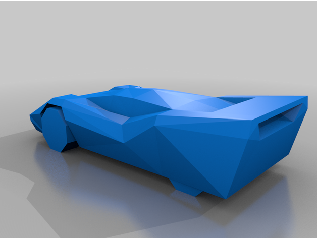 Carmageddon électrique bleu 3D print model - Mito3D